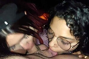 Trio in public with cousin and neighbor riding big ass outdoor in Medellin Colombia 😏