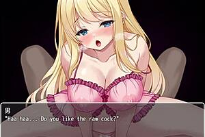 Outdoor hentai with a hot blowjob and gang bang