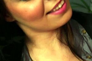 European beauty gets into some rough tit play