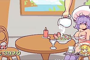 In this hentai game, chef takes huge futanari cock in ass episode 5