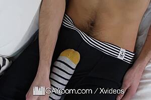 gayroom twinks furry ass gets stuffed with cock