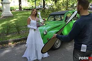 Future bride cheats with anal sex and blowjob on photographer