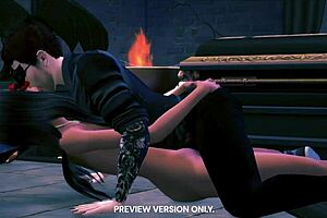 masquerade night brings 3d hentai sex with banging and gangbang