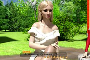 Helping hotties in outdoor gameplay adventure