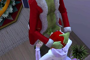 the grinch steals christmas in this ugly old man cartoon