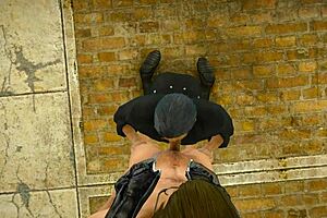 Receiving a blowjob as a reward from chief engineer myers feels amazing.