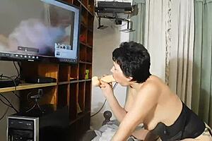 prostitute sucking monster cock deepthroat on camera