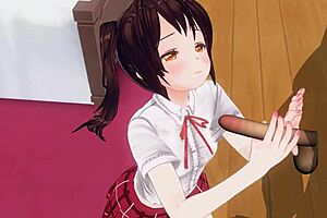 Sister teases anal while giving edging handjob support in uncensored anime