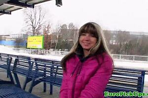 Watch this real public slut swallowing cum from neighbors