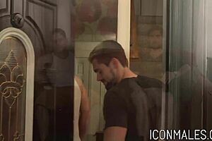 Roman Todd Sucks Griffin Barrows' Monster Cock In Doggystyle Blowjob