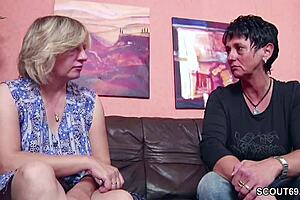 deutsche mutti and papa seduce putzfrau to fuck