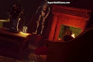 3D animated nerdy girl gets a horny spell in this adult game