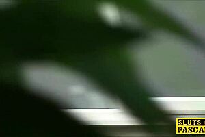 you spanked this slut hard, now she's riding with natural tits?