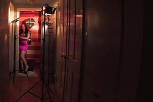 sexy lola foxx gropes her small tits and masturbates nude in this compilation