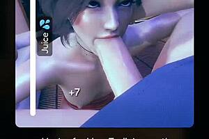 Confined with horny goth twins in steamy hentai game