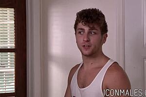 Roman Todd Sucks Griffin Barrows' Monster Cock In Doggystyle Blowjob