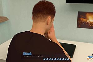 3D video of big-boobed women teasing my huge cock
