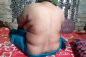 Beautiful Indian woman with large breast in hot scene