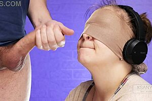 blindfolded taste game tricked me when classmate slipped cock in my mouth
