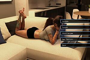 Hentai game with big-boobed babes and monster cocks