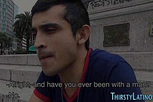 gay latino feels deep emotion giving intense blowjob leading to facial