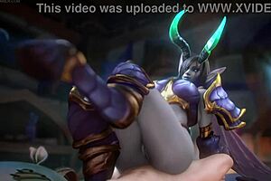 3D animated porn with Jaina Alexstrasza and the elves