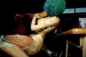 Watch This Cute Robot Girl Ride My Dick On The Chair?