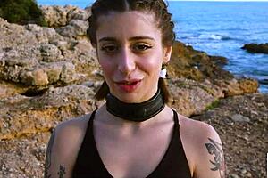 So this Italian boxer got tied up and spanked hard before rimming her dom by the Balearic Sea