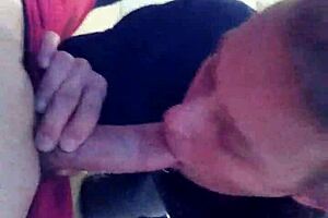 Ex girlfriend sucks friend's cock!