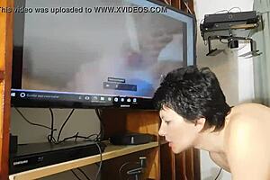 prostitute sucking monster cock deepthroat on camera