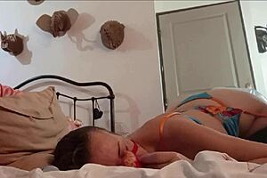French Amateur In Satin Lingerie Rimming Blowjob Pov