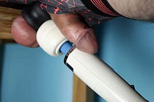 her hitachi has me moaning loud during solo masturbation