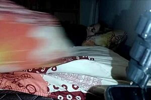 Young stepdaughter seduces old man for a hot massage