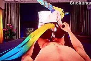 Uma Musume Cowgirl Riding In Anime Style