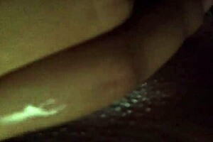 Ebony amateur with wet pussy and big ass gets jumped off.