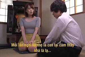 Stepson and stepmother have sex in Vietnamese video with English subtitles