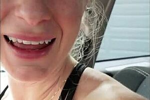 Fit milf drilled in car