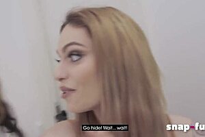 guy fooled my fat girlfriend gives blowjob instead of me french vlog snap-fuck com