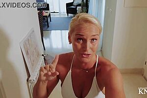 your hot milf neighbor rides your virgin cock hard in cowgirl position