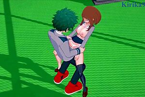 Intense Ochako Izuku sex hentai