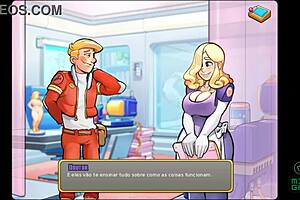 European doctor's obsession with monster cock in hentai game