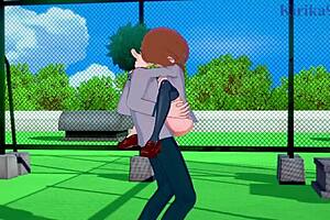 Intense Ochako Izuku sex hentai