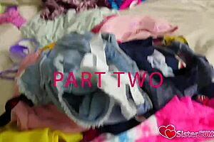 Stepsister spied before deep ass fuck