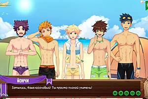 Game Friends Camp Episode 13 - Natsumi Drills Kentaro Hard with Russian Voice Acting