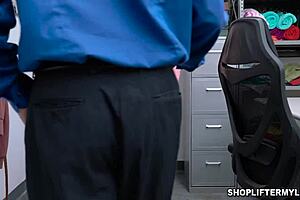 Bianca burke's massive juggs caught shoplifting bras and panties by lp officer