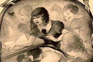 Vintage erotic illustration from antique times