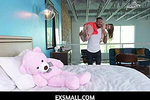 Tiny teen Mazy Myers in hot hide and seek scene with Exsmall
