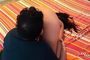 Regina from tacna bent over for oral in casting room