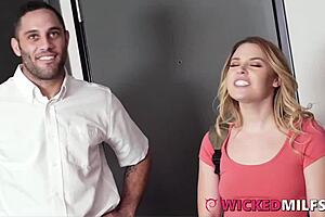 big tits teen aubrey sinclair bangs bf with stepmom in wild ffm