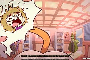 Dou gets slammed hard in wild cartoon furry action